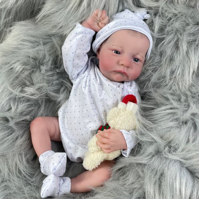 MRB Levi Awake, wiedergeborene Puppe, 17 Zoll, Vollvinylkörper - Bild 1