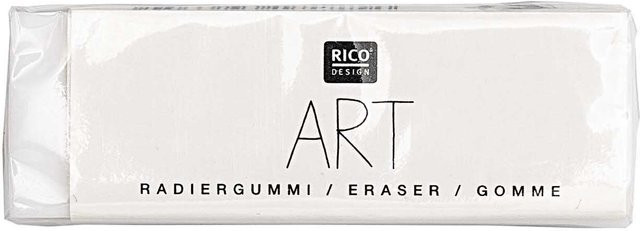 Rico Design ART Radiergummi weiß B: 4,5 cm, H: 1,5 cm - Bild 1