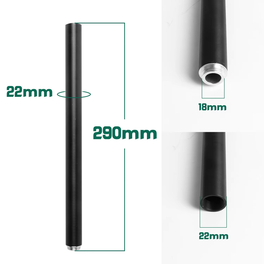 YIZHAN Mikroskop-Fokusstütze aus Aluminiumlegierung in Schwarz, verstellbare Halterung für Zoomobjektive und Kameras, passend für 42mm und 50mm - Bild 2
