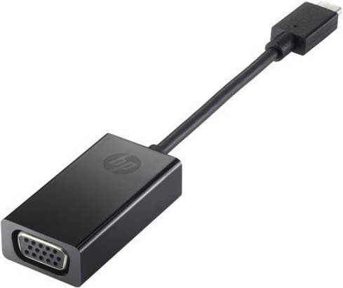 HP USB-C auf VGA Adapter Schwarz (P7Z54AA#ABB) - Bild 1