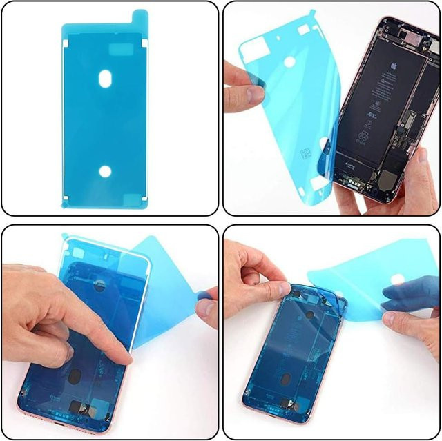 10 Stück 3M Wasserdichte Klebeband-Sets für iPhone LCD Bildschirm Rahmen Reparatur in Schwarz und Blau - Bild 1