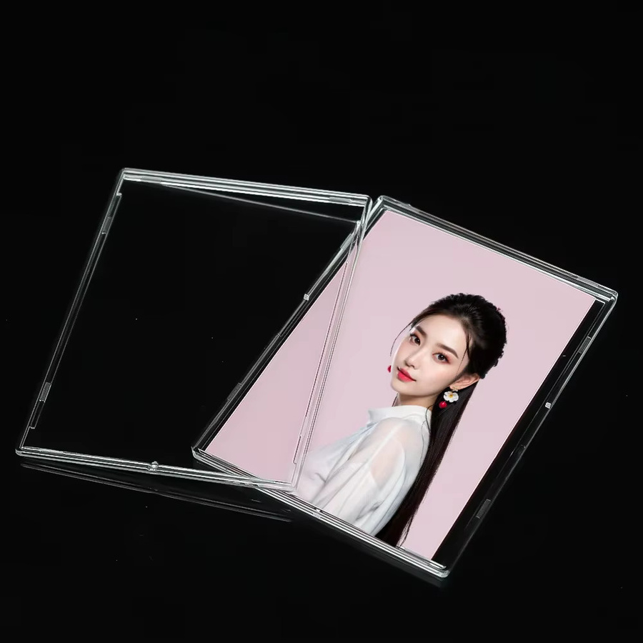 Transparenter Acryl-Kartenhalter im Snap-Typ für Sammelkarten, Gaming und Kpop Idols - Bild 4