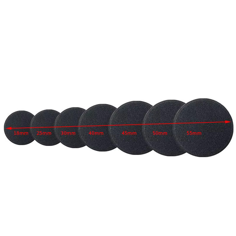 Universelle Schwamm-Ohrpolster in Schwarz für SONY, AKG, Logitech, Sennheiser, Philips und JBL, verschiedene Größen von 18 mm bis 75 mm - Bild 5
