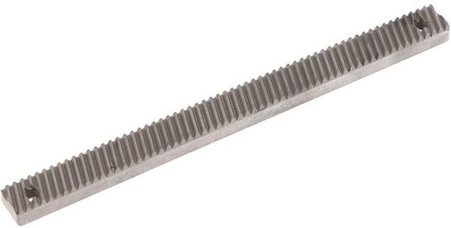 Binchi Outdoor Product Metall Zahnstangen-Ritzel-Set in Silber, 100 mm Länge, Breite: 5 mm - Bild 1