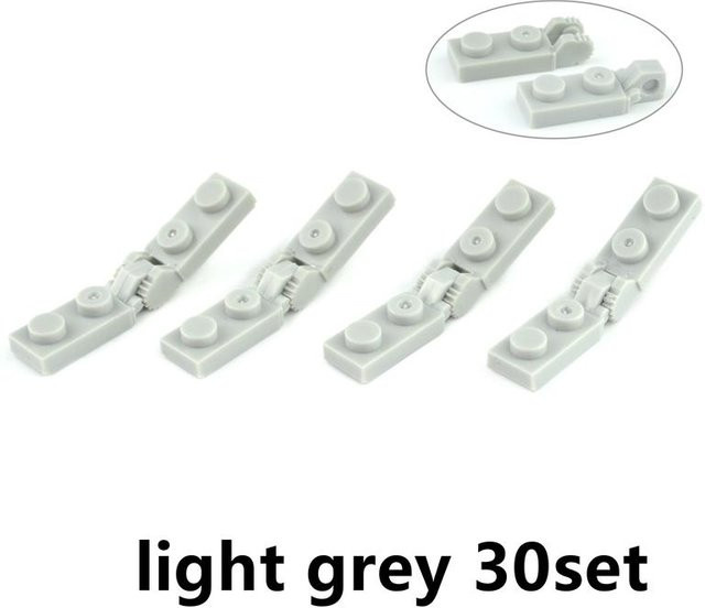 30-teiliges Set MOC Bausteine Wechselverschluss 1x2 Scharnierplatte - Bild 1