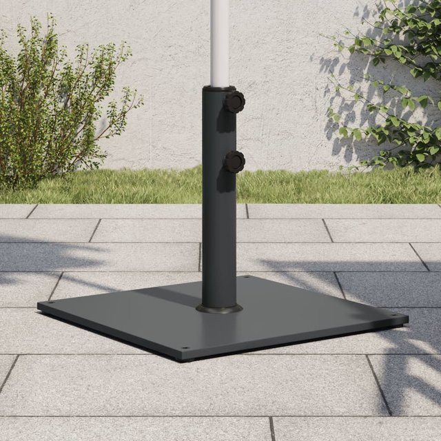 vidaXL Sonnenschirmständer aus Metall in Anthrazit für Stangen Ø32/38/48 mm, 17 kg, Quadratisch - Bild 2