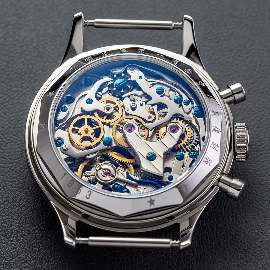 SEAKOSS Chronograph, Handaufzug, Edelstahl, Saphirglas, 40 mm, Herren - Bild 2