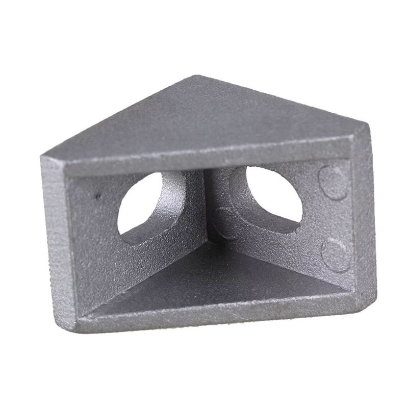 NERISXB Aluminiumprofil-Eckhalterung Serie 2020, L-förmiger rechtwinkliger Verbinder aus Stahl in Silber für Aluminium-Strangpressprofile mit 6 mm Schlitz - Bild 4
