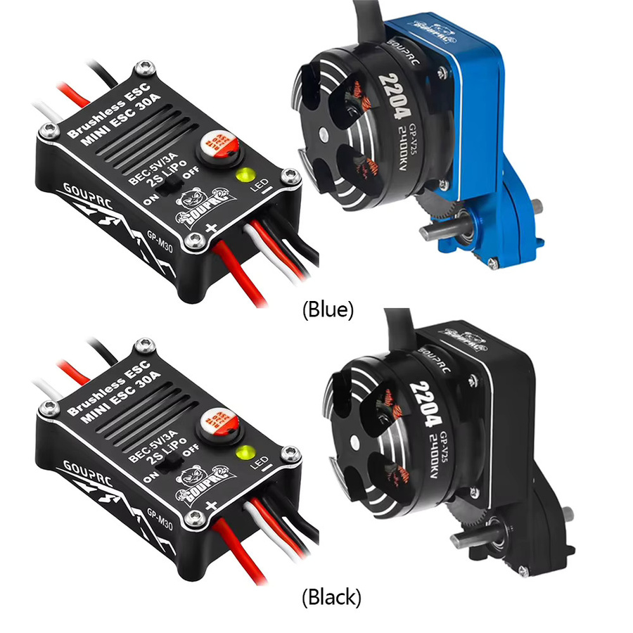APWIKOGER 2204 2400KV Bürstenloser Außenläufermotor mit Getriebe & 30A ESC, 1:24, Set / Bundle - Bild 5