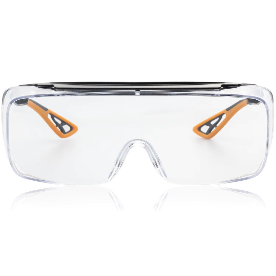 VOPHA Schutzbrille HM6-Modell über der Brille, transparent, beschlagfrei und kratzfest, ANSI Z87.1 mit Seitenschutz - Bild 2