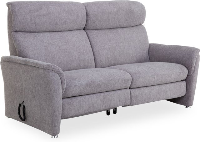 2-Sitzer Sofa MONDO MENTO in Grau mit Stoffbezug und Armlehnen, B/T/H: 186 x 95 x 86 cm - Bild 1