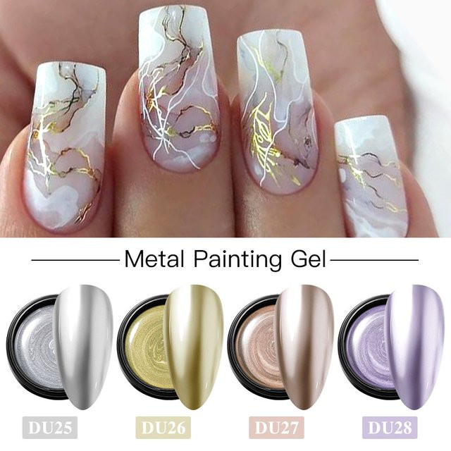 Mtssii Metallic Nagelgel Set, Gold, Silber, Rose Gold - Bild 1