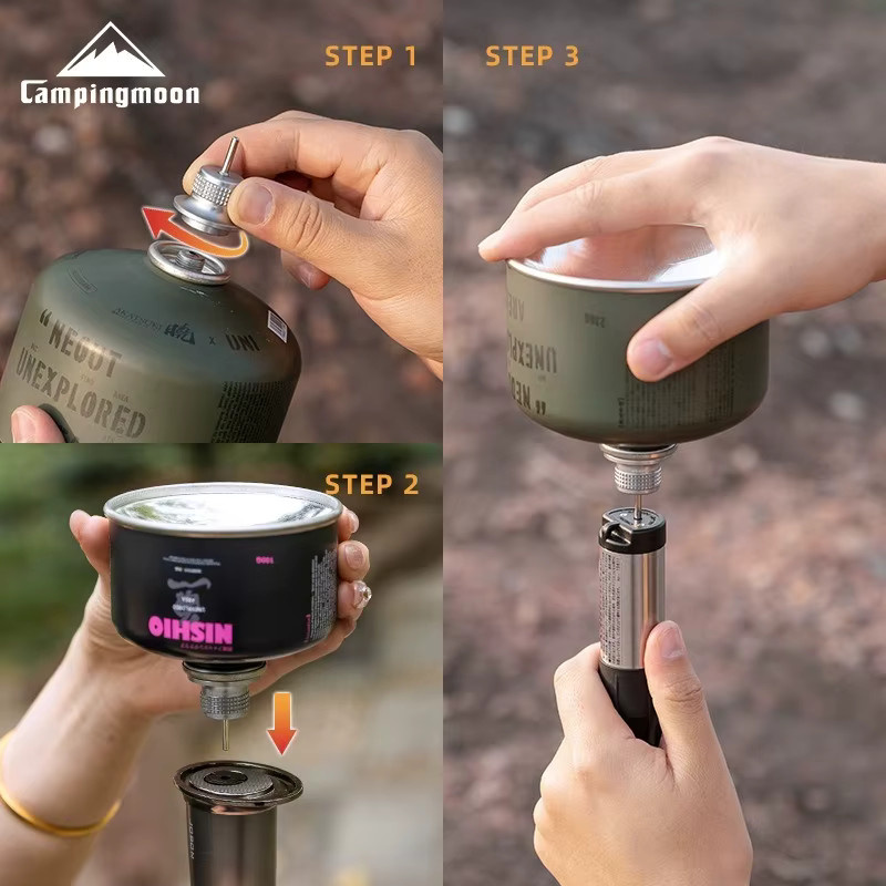 CAMPINGMOON Gasfeuerzeug-Adapter als Nachfüllwerkzeug für Campingkocher und tragbare Gaskanister - Bild 3