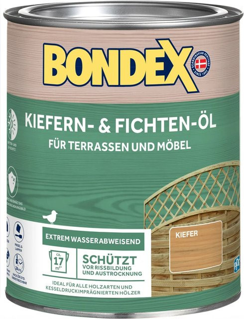 Bondex Kiefern- und Fichten-Öl Kiefer mit UV-Schutz, 0,75 l - Bild 1