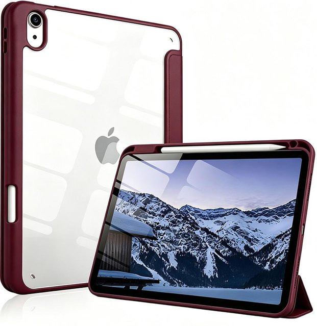 Apple iPad Hülle mit Stifthalter und magnetischer Smart-Cover-Funktion für iPad 11 Zoll (11. Generation) und iPad 10,9 Zoll (10. Generation) in Grau - Bild 1