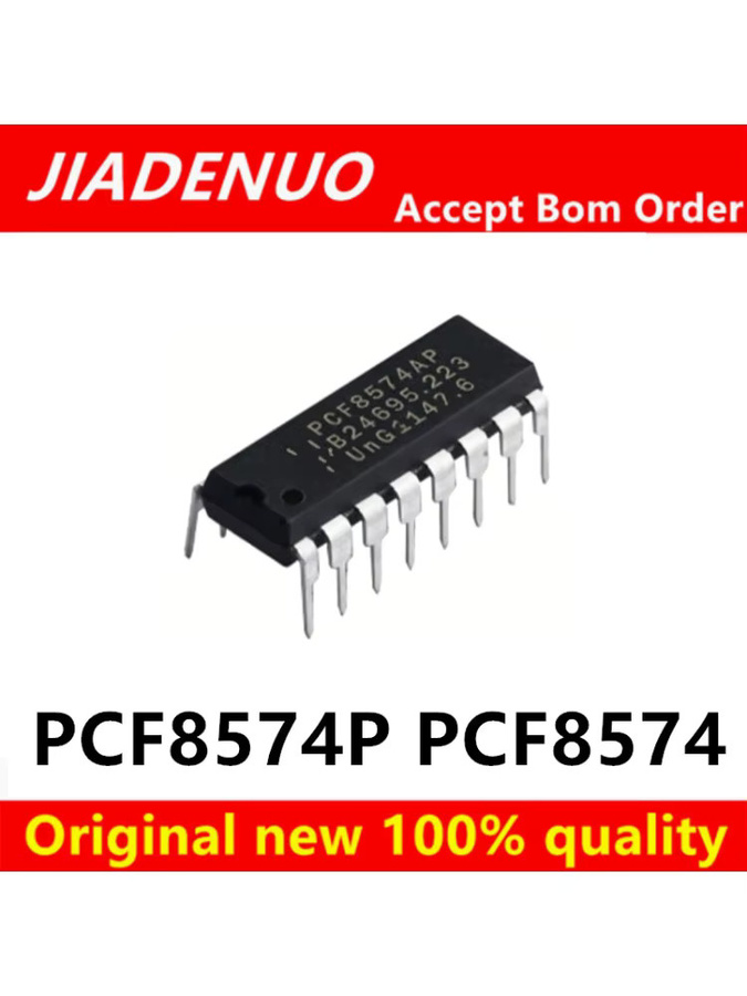 JIADENUO PCF8574P DIP-16 Chipsatz Set in Schwarz (5–10 Stück) - Bild 2