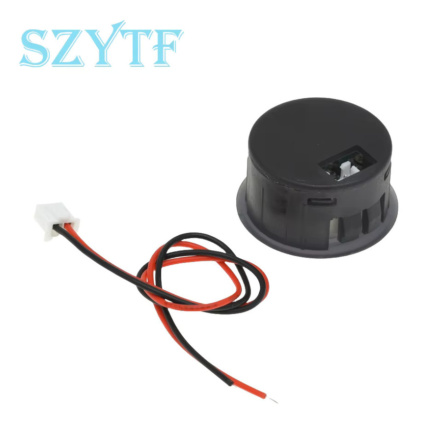 SZYTF DC Digital-Voltmeter mit LED-Kreisanzeige 4-100V in Blau und Schwarz mit Reverse-Connection-Schutz - Bild 2