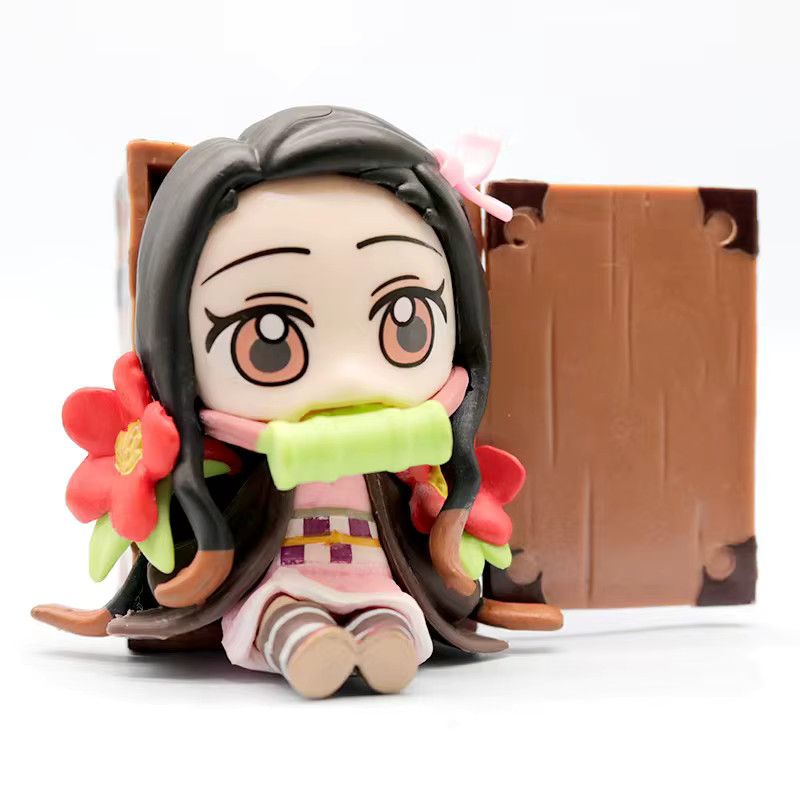 Bandai Demon Slayer Anime Figur Tanjiro Kamado und Nezuko Blindbox Multicolor - Bild 3