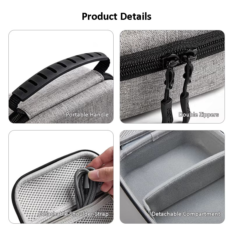 Boona Hartschalen-EVA Drohnenkoffer für DJI Mini 2/3/3Pro/4Pro in Grau - Bild 3