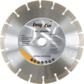 CEDIMA Diamant-Trennscheibe EC-18 für Beton und Stein, Farbe: Silber, Durchmesser: 115 mm, Breite: 1,9 mm, Bohrung: 22,23 mm - Bild 1