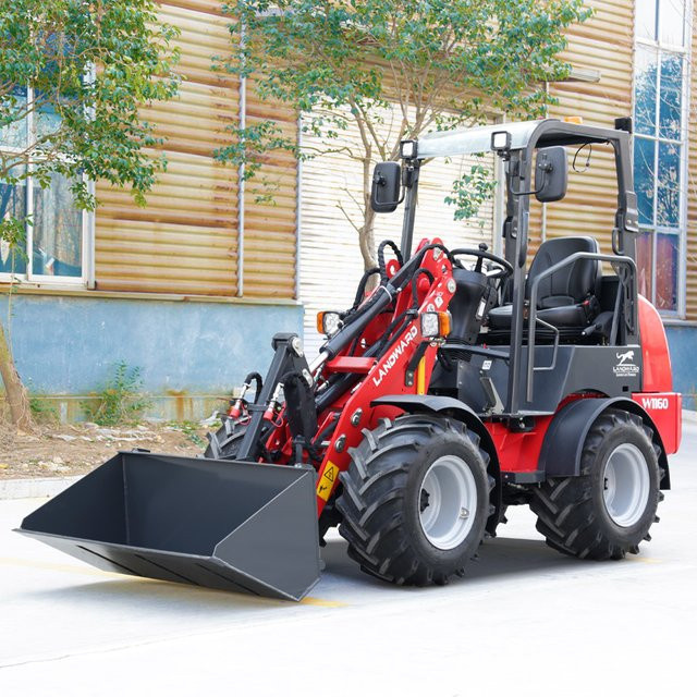 LANDWARD W1160 Minilader mit Kabine, Euro 5 Diesel, Kubota Motor 30 PS, Farbe Rot - Bild 1