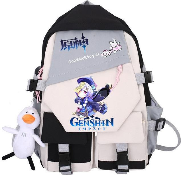 3-teiliges Schulrucksack-Set für Schüler aus Oxford-Stoff in Multicolour mit Schultasche und Federmäppchen - Bild 1