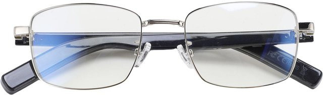 Smarte KI Übersetzer Brille in Schwarz mit Bluetooth, eingebautem Mikrofon und Lautsprecher, polarisiert, semi-rimless rechteckiges Design aus Metall für Echtzeit-Übersetzungen in über 100 Sprachen - Bild 1