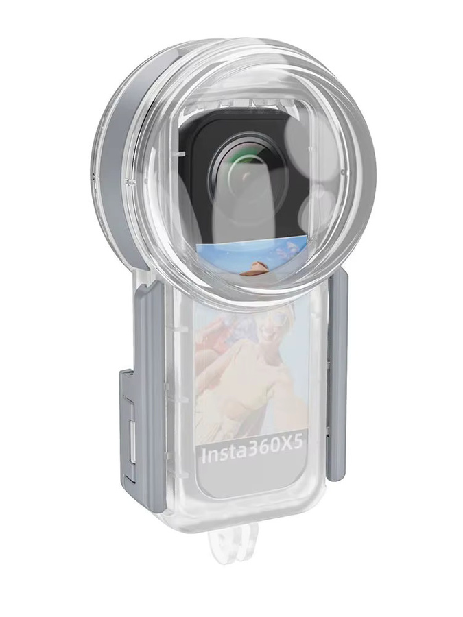 Seafrogs Wasserdichtes Kameragehäuse für Insta 360 X5 in Transparent - Bild 6