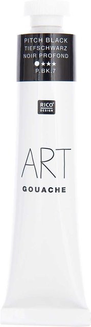 Rico Design ART Gouache Tiefschwarz 22 ml - Bild 1
