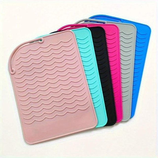 Silikon-Isolierpad für Lockenstab und Glätteisen, grau, 15.8 cm - Bild 1