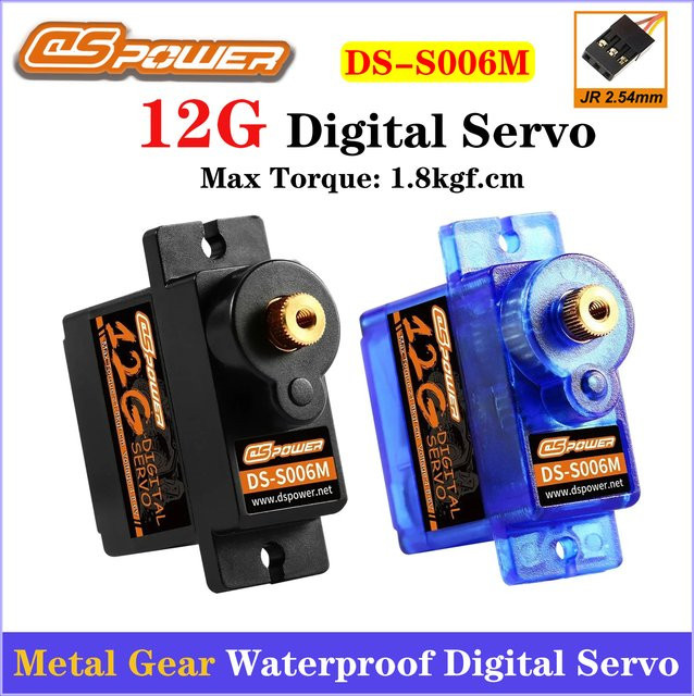 DSpower 12G Metal Gear Wasserdichtes digitales Servo, Metall, Schwarz - Bild 1