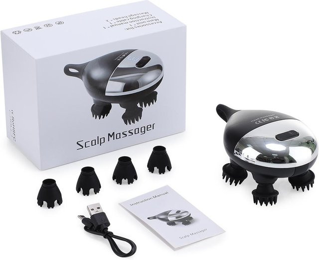 Binchi Health Technology Elektrisches Kopfhaut-Massagegerät, Schwarz, Unisex - Bild 1