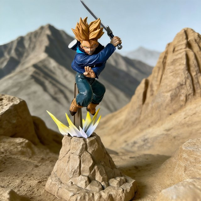 Bandai Dragon Ball Z Trunks Actionfigur, PVC-Statue, 28cm - Bild 1