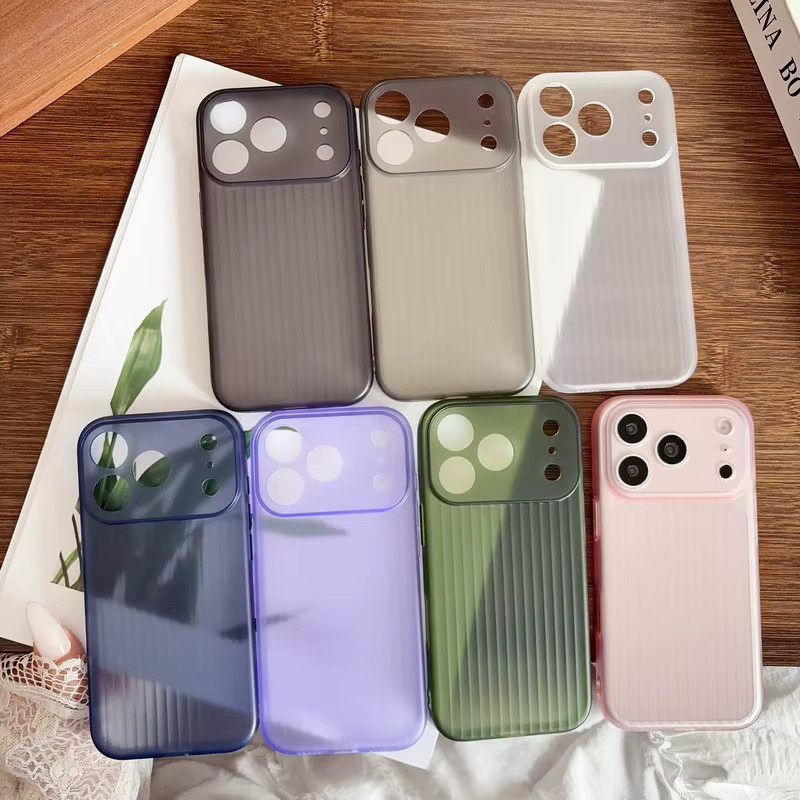 Stoßfeste TPU-Handyhülle von MOESOE in Transparent und Weiß mit gewelltem Design für iPhone 17 Pro Max 16 15 14 13 Pro Max - Bild 2