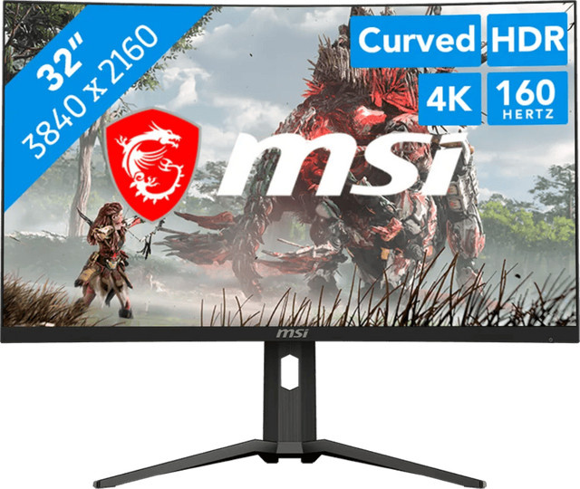 MSI MAG 321CUPDF Gaming Monitor 32 Zoll 4K UHD Schwarz mit DisplayPort und HDMI - Bild 1