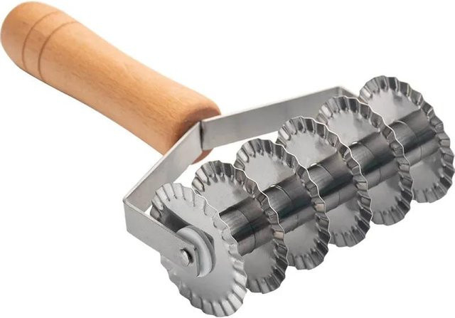 Yiran Furniture Teiggitter-Rollschneider aus Edelstahl in Grau für Pizza und Gebäck - Bild 1