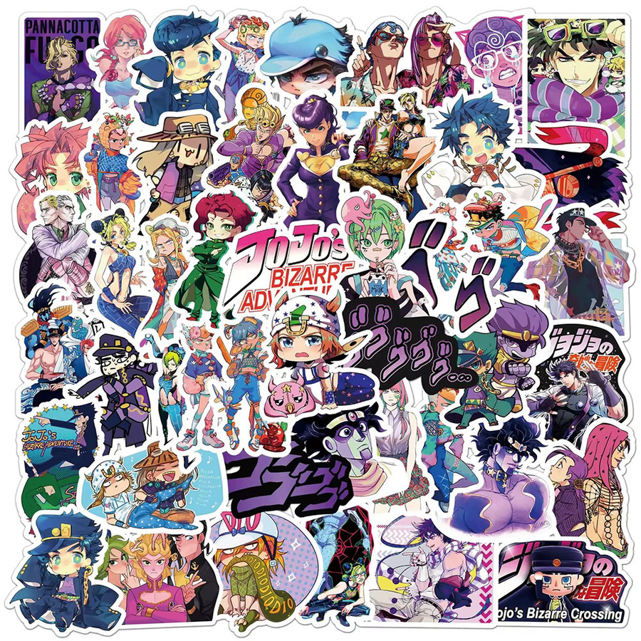 Bandai JoJos Bizarre Adventure Aufkleber, Bunt / Mehrfarbig, 10-teiliges Set - Bild 2