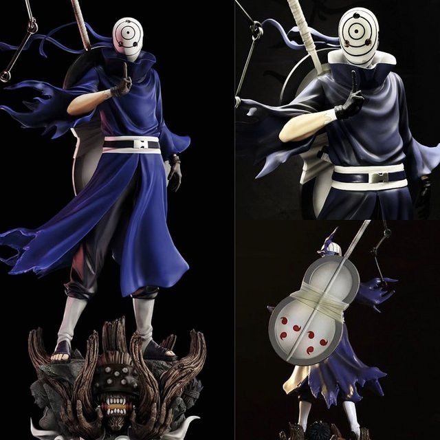Bandai Naruto Anime Figur Uchiha Obito Doppelköpfige Actionfigur aus PVC als Sammlerstück und Desktop Ornament - Bild 1