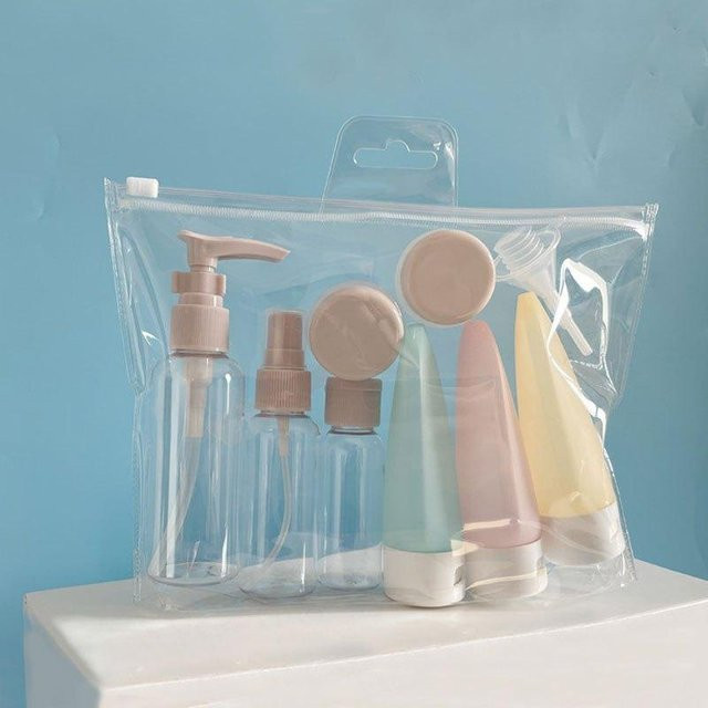 NATAWA Reiseflaschen-Set, 11-teilig, mit Aufbewahrungstasche, Unisex - Bild 1