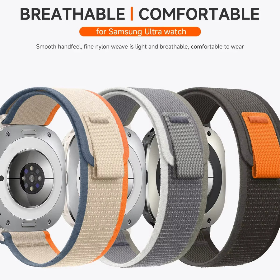 CAOWTAN Uhrenarmband Trail Loop Strap für Samsung Galaxy Watch 7 Ultra 47 mm, Nylon, Bunt, Unisex - Bild 2