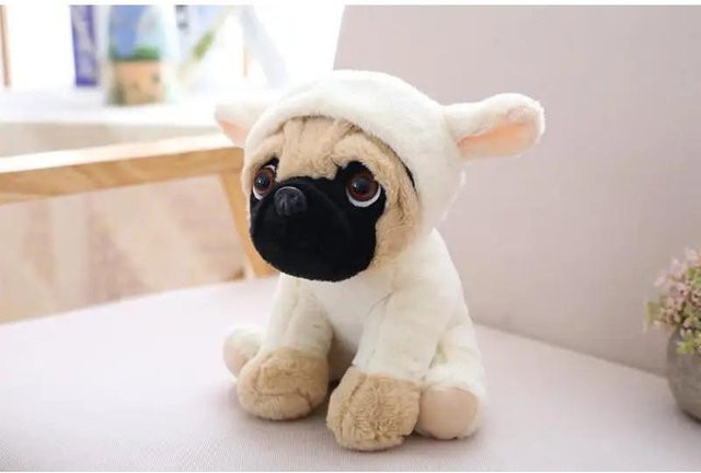 Kidsly Hunde Plüsch Sharpei Mops, Plüsch Tier Spielzeug, ab 3 Jahre - Bild 1