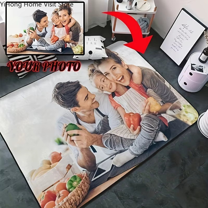 Personalisierter Druckteppich von Potdemiel als rechteckiger Fototeppich für Wohnzimmer oder als Yoga Matte - Bild 5