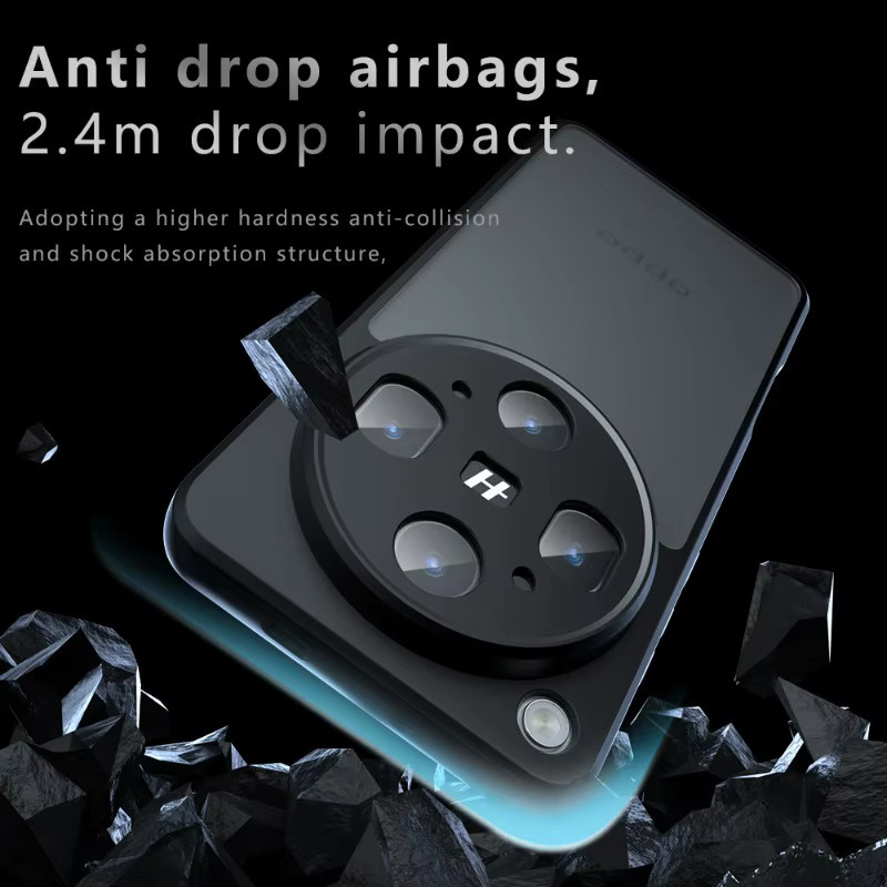 Stoßfeste Handyhülle aus Acryl und PC für dein OPPO Find X9 Ultra in Transparent Matt - Bild 3