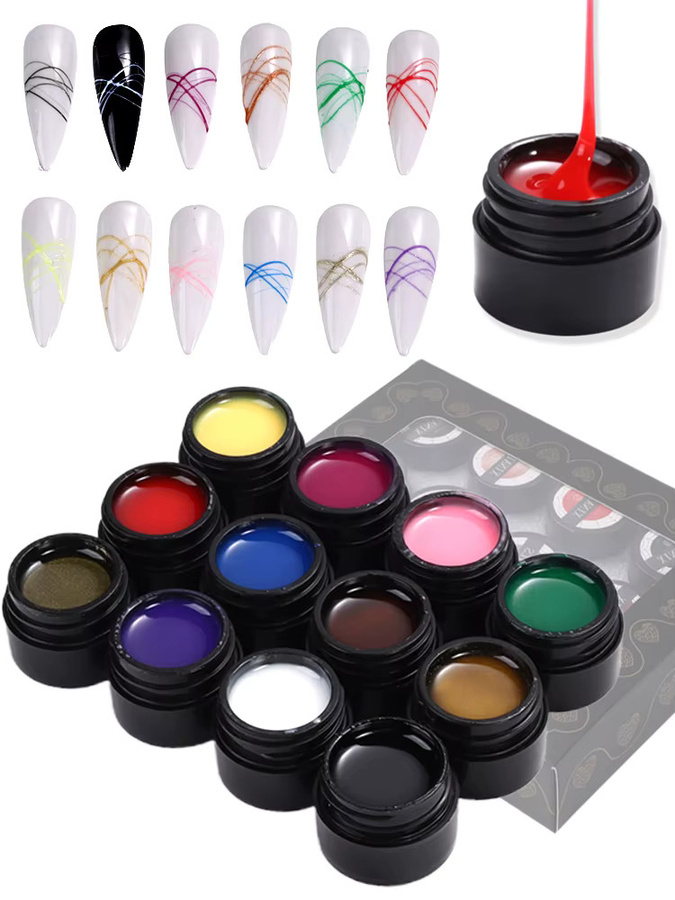 SWEET TREND Nail Art Design Gel, 12 x 5 ml, Glänzend, Unisex - Bild 5