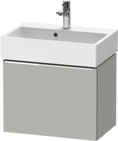 Duravit Waschtischunterschrank D-Neo Compact, wandhängend, Grau Beton matt, B/T/H: 58,4 x 37,2 x 44 cm - Bild 1