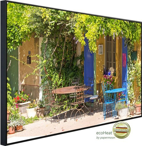 papermoon Infrarotheizung EcoHeat Provence Cafe Shop mit App-Steuerung und Überhitzungsschutz, bunt, Matt-Effekt - Bild 1