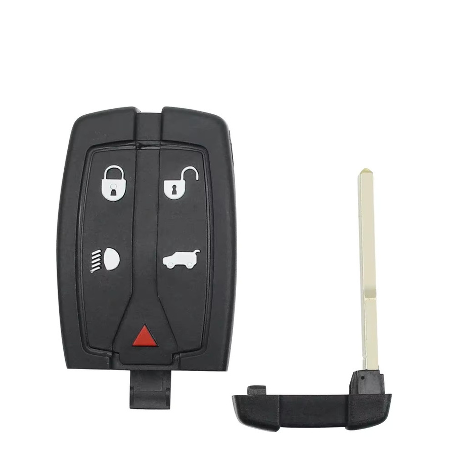 Keyyou Intelligente Fernbedienung für Land Rover Freelander 2, 315 MHz Autoschlüssel mit 5 Tasten und ungeschnittener Klinge, Schwarz - Bild 3