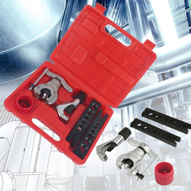 Nensit Bördelwerkzeugsatz mit exzentrischem Konus für Kupfer- und Aluminiumrohre in Rot - Bild 1