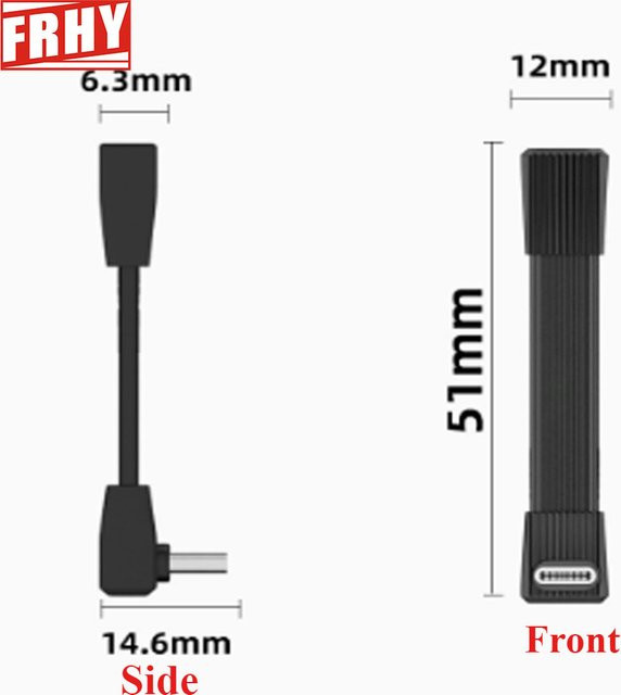 FRHY USB4.0 Typ-C zu Typ-C Schnellladegerät mit 240W PD und 90 Grad Winkel, schwarzes Kabel für Hochgeschwindigkeitsübertragung und mobile Festplatten - Bild 1