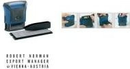 Trodat Textstempelautomat Typo Printy Set 4911 in Blau mit 3 Zeilen - Bild 1